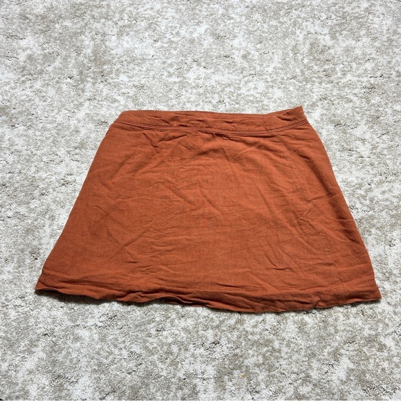 Abercombie & Fitch Rust Orange Women's Skirt With buttons and bow on the side 2 - Picture 5 of 7